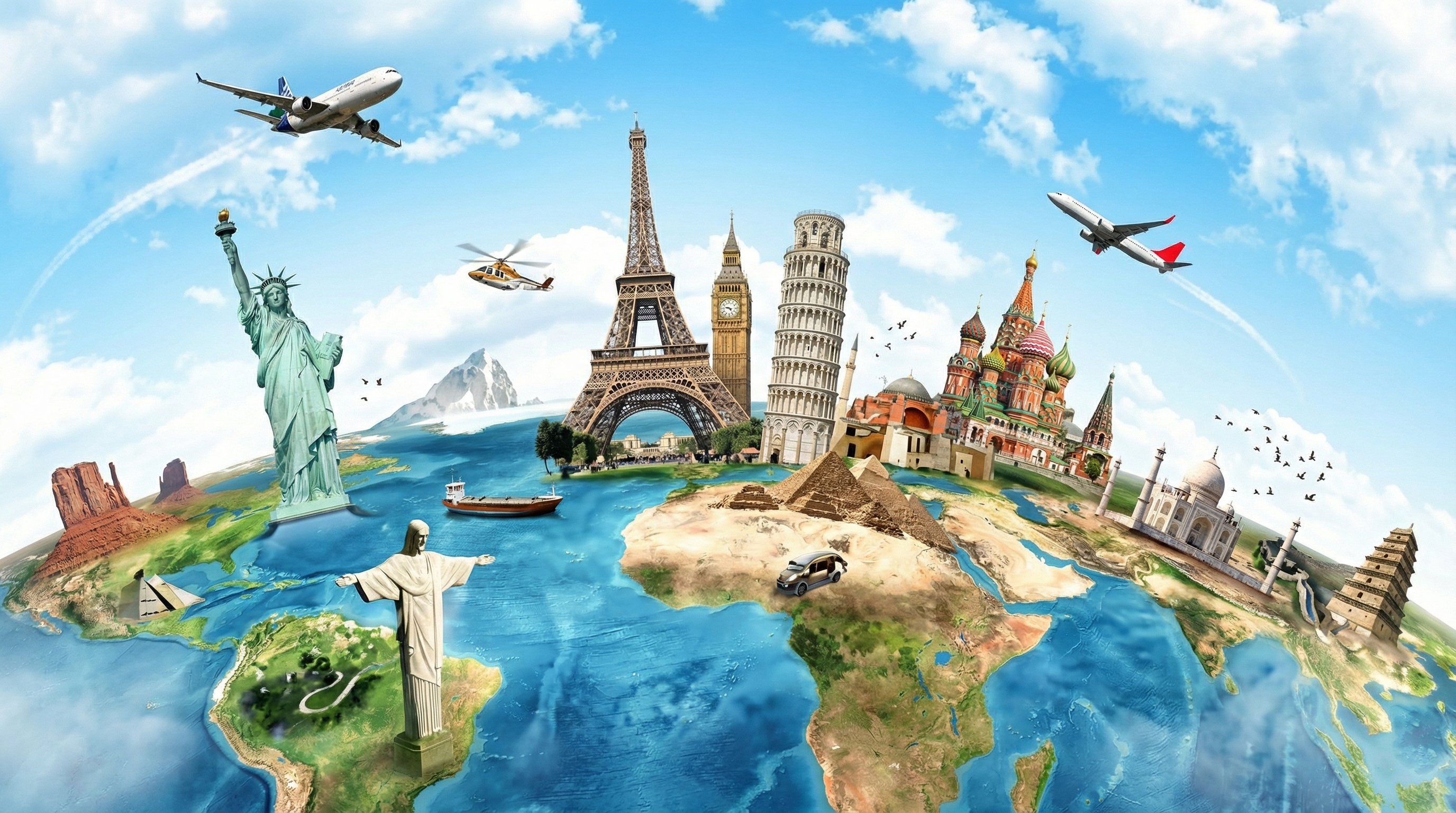 World Landmarks Panorama